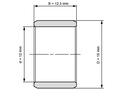 INA Binnenring Naaldhulslager IR 12x15x12.5