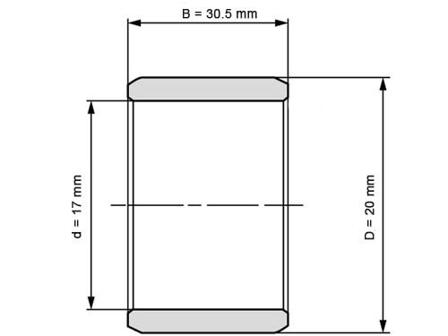 INA Binnenring Naaldhulslager LR 17x20x30.5