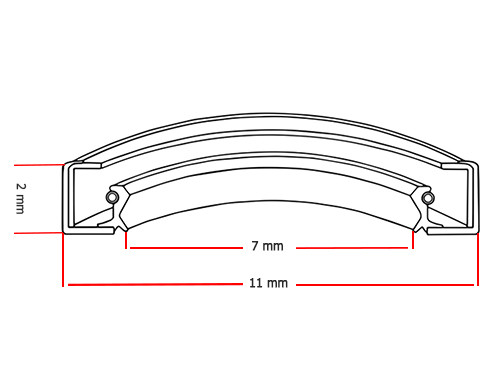 INA Oliekeerring GR7 11 2 (7x11x2mm)
