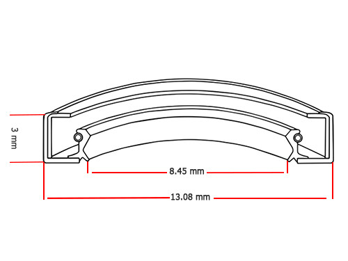 INA Oliekeerring GR9 13 3 (8.45x13.08x3mm)