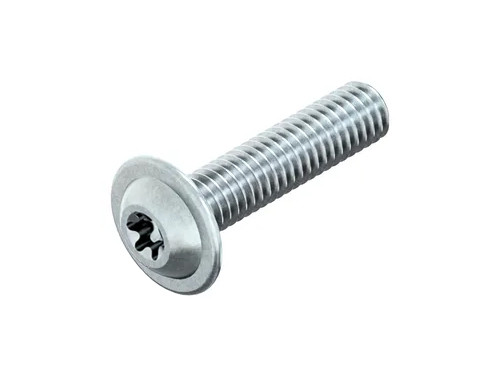 Laagbolkopbout met torx en flens ISO 7380-2 M5x25 T25 10.9 Verzinkt