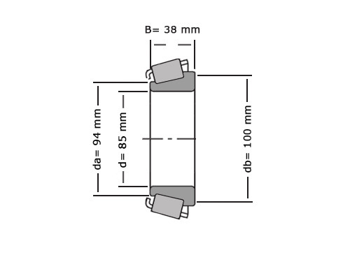 Timken Kegellager JHM516849