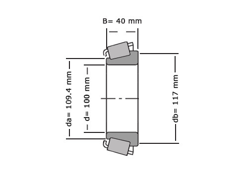 Timken Kegellager JHM720249