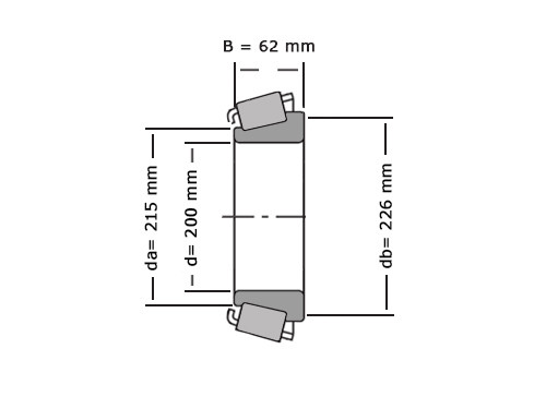 Timken Kegellager JHM840449