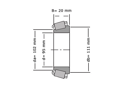 Timken Kegellager JL819349