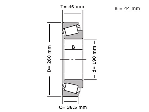 Timken Kegellager JM738249/JM738210