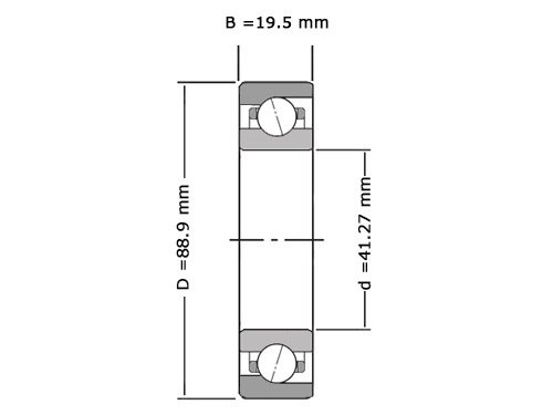Foto van NKE Hoekcontactlager Eenrijig LJT1.5/8 (41.27x88.9x19.5mm) NKE Hoekcontactlager Eenrijig LJT1.5/8 (41.27x88.9x19.5mm)