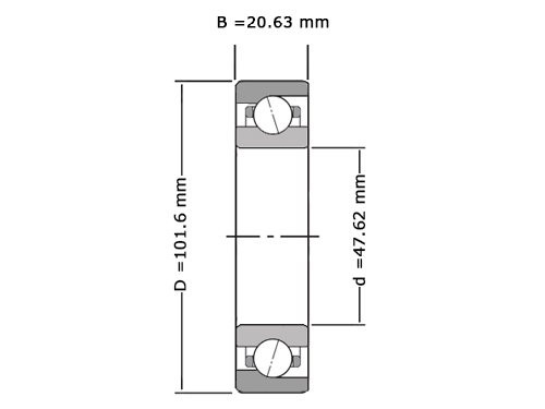 Foto van NKE Hoekcontactlager Eenrijig LJT1.7/8 (47.62x101.6x20.63mm) NKE Hoekcontactlager Eenrijig LJT1.7/8 (47.62x101.6x20.63mm)