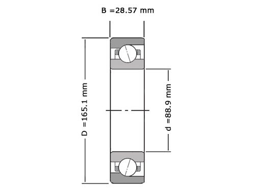 Foto van NKE Hoekcontactlager Eenrijig LJT3.1/2 (88.9x165.1x28.57mm) NKE Hoekcontactlager Eenrijig LJT3.1/2 (88.9x165.1x28.57mm)