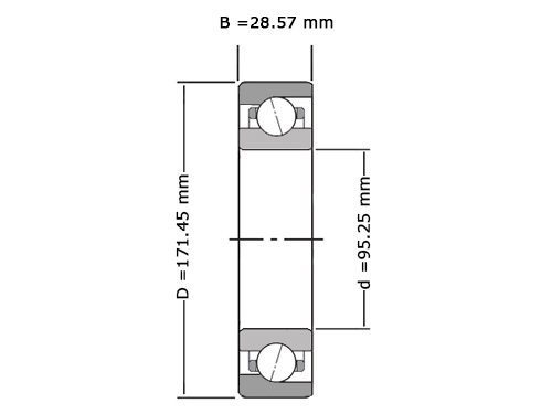 NKE Hoekcontactlager Eenrijig LJT3.3/4 (95.25x171.45x28.57mm)