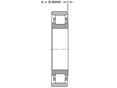 FAG Cilinderlager Eenrijig N306 E M1 (30x72x19mm)