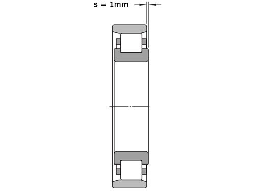 FAG Cilinderlager Eenrijig N309 E M1 (45x100x25mm)