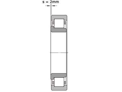NKE Cilinderlager Eenrijig NJ2304 E TVP3 (20x52x21mm)
