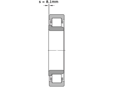 NKE Cilinderlager Eenrijig NJ2326 E M6 (130x280x93mm)