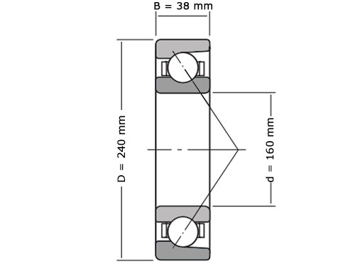 NSK Hoekcontactlager Eenrijig 7032 C TR SUL P4 (160x240x38mm)