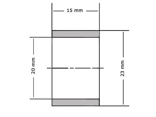 SKF Glijlager PCM202315 E 20x23x15mm