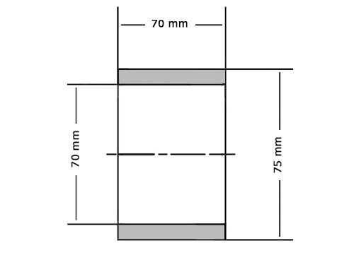 SKF Glijlager PCM707570 E 70x75x70mm