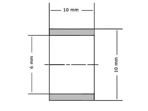 SKF Glijlager Sinterbrons PSM061010 A51 6x10x10mm