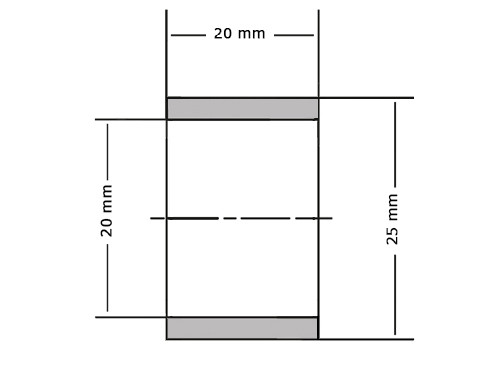 SKF Glijlager Sinterbrons PSM202520 A51 20x25x20mm