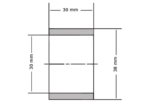 SKF Glijlager Sinterbrons PSM303830 A51 30x38x30mm