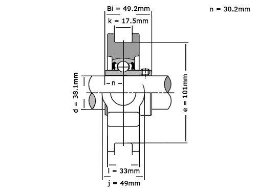 SKF Lagerblok Span TU1.1/2 TF (38.10mm)