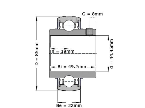SNR Insert Lager SUC209 28 (44.45mm)