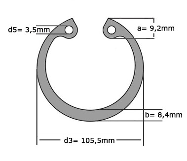 Seegerring DIN 472 100mm