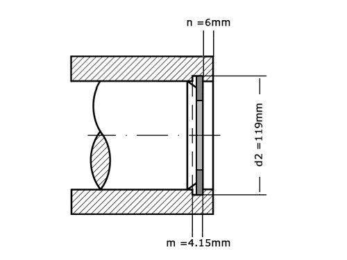Seegerring DIN 472 115mm