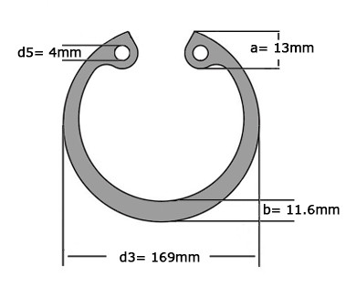 Seegerring DIN 472 160mm