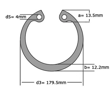 Seegerring DIN 472 170mm