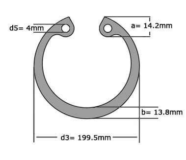 Seegerring DIN 472 190mm