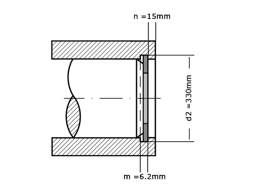 Seegerring DIN 472 320mm