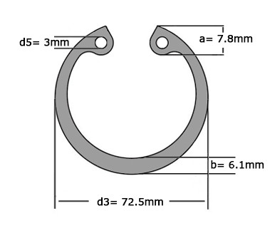 Seegerring DIN 472 68mm