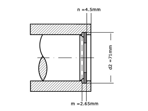 Seegerring DIN 472 68mm