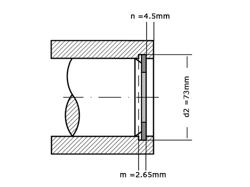 Seegerring DIN 472 70mm