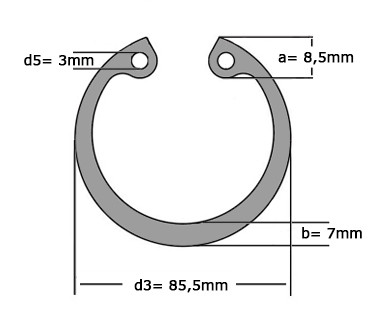 Seegerring DIN 472 80mm