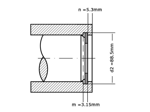Seegerring DIN 472 85mm