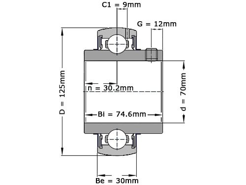 SNR Insert Lager UC214 G2 (70mm)