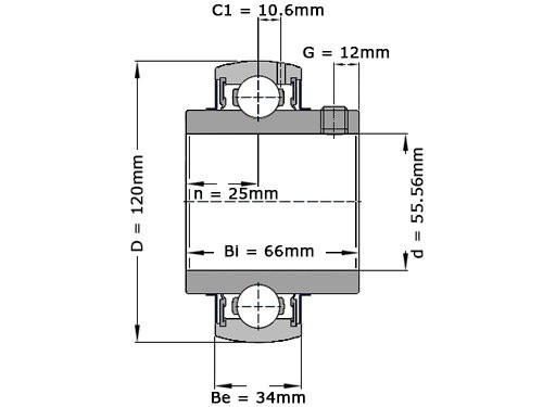 SNR Insert Lager UC311-35 G2 (55.56mm)