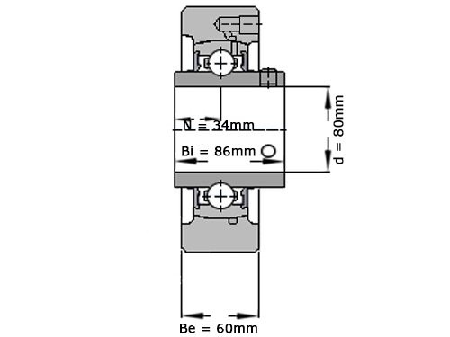 SNR Insert Lager UCC316 (80mm)