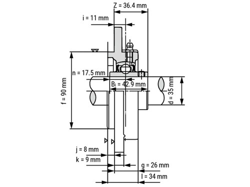FAG Lagerblok Rond UCFC207 (35mm)