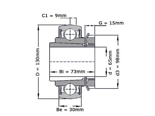 SNR Insert Lager UK215 G2 (75mm)