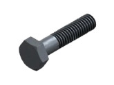 Zeskanttapbout Deeldraad DIN 931 M6x100mm 10.9 Onbehandeld foto