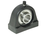 IBB Lagerblok Kunststof Behuizing Zwart Staand TP-UCPA204 RVS (20mm) foto