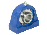  	 IBB Lagerblok Kunststof Behuizing Blauw Staand TP-UCPA204 RVS (20mm) foto