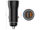 USB autolader dubbel 12V-24V foto