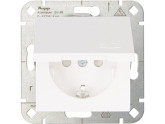 Kopp HK07 PURE mat wit inbouw stopcontact wcd RA met deksel + kinderbeveiliging foto