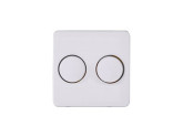 Kopp HK02 arctic wit afdekplaat + knop DUO dimmer foto