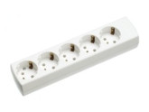 Tafelcontactdoos RA 5V langwerpig wit foto