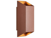 Wandlamp Nico vierkant 2x GU10 roest IP54 foto